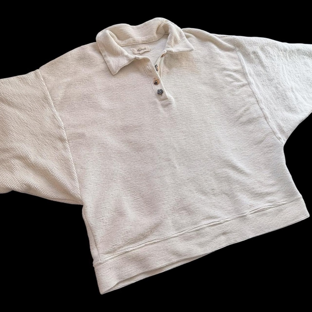 Madewell Cream Button-Up Top